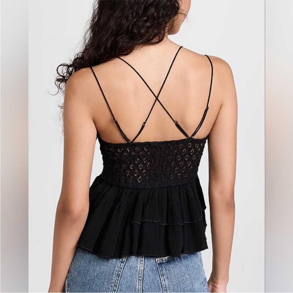 Free People Women's Adella Cami
Tank Top in Black Sz XS - Picture 2 of 7